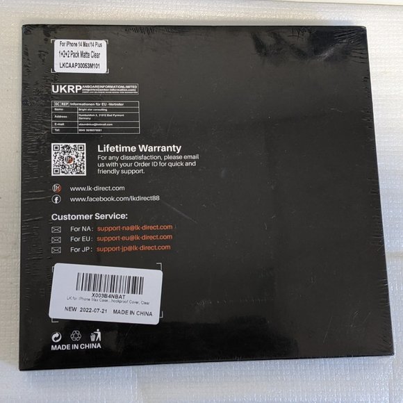 iPhone 14 Plus Case - Matte Clear with Lens Protectors and Screen Protectors - Picture 9 of 10